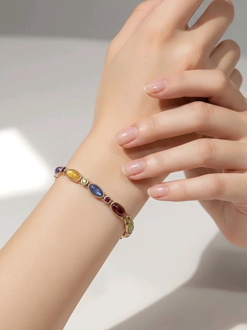 Liz Claiborne multi-colored stone vintage bracelet